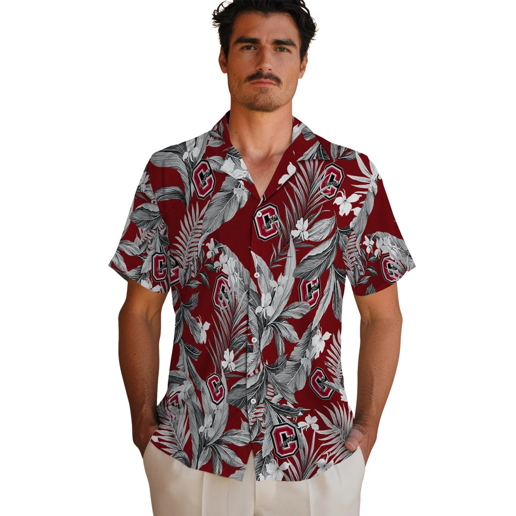 Colgate Raiders Hawaiian Shirt - Palm Leaves | Hula Hawaiian Shirts
