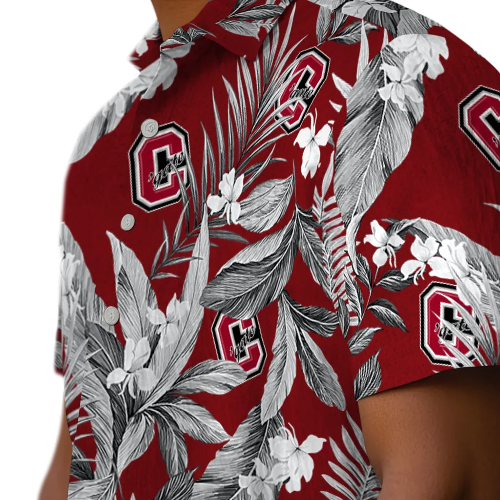 Colgate Raiders Hawaiian Shirt - Palm Leaves | Hula Hawaiian Shirts