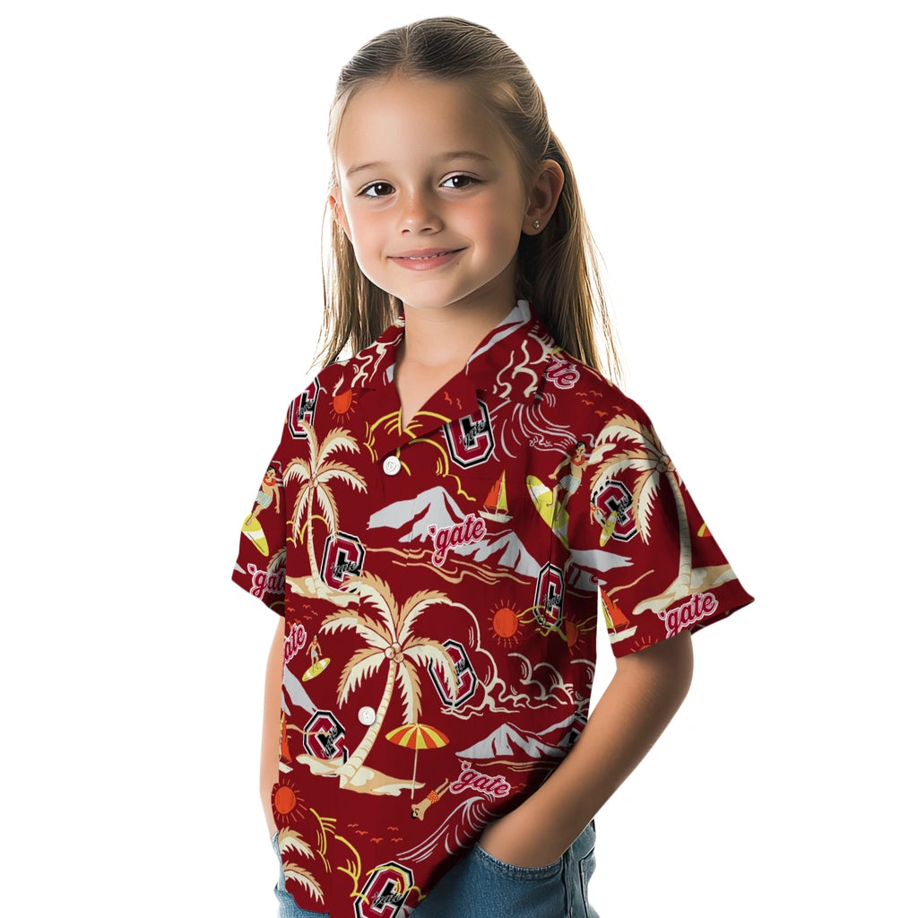 Colgate Raiders Hawaiian Shirt - Palm Tree Island | Hula Hawaiian Shirts