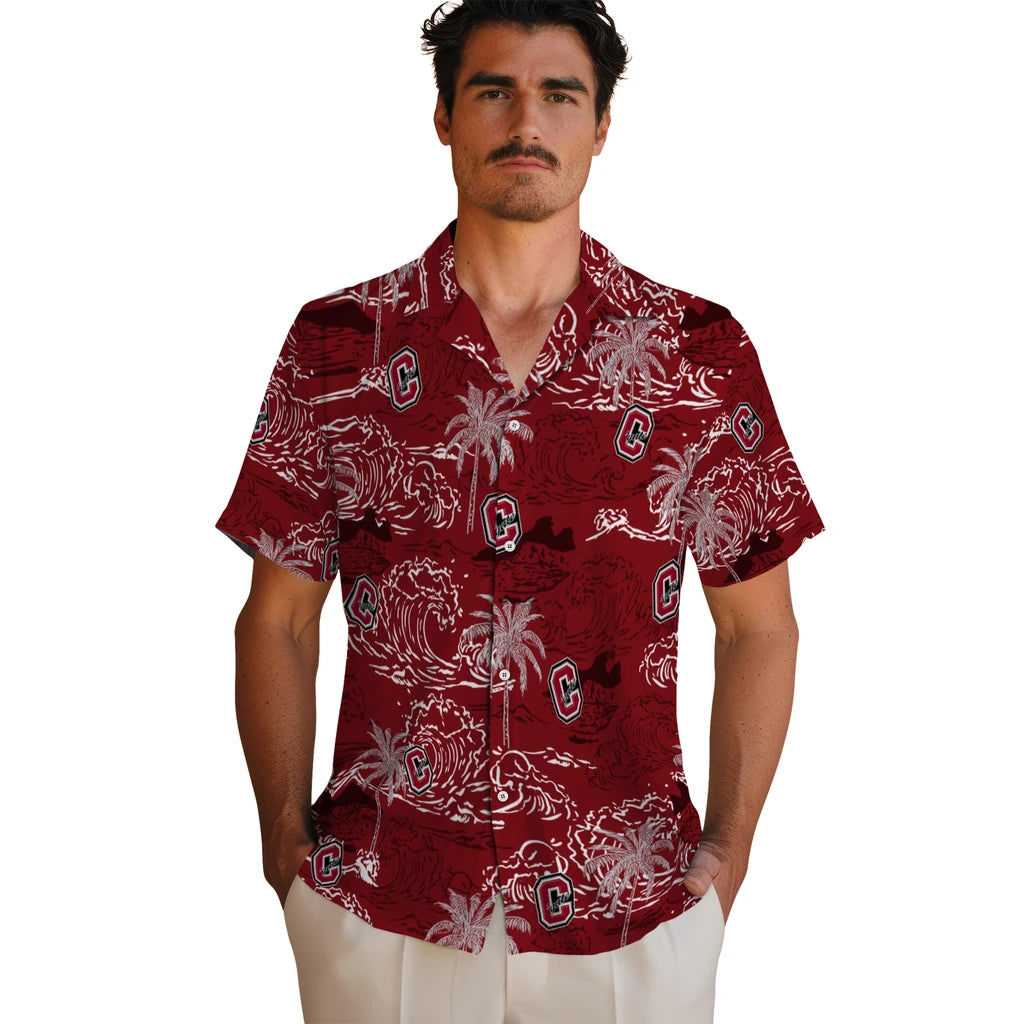 Colgate Raiders Hawaiian Shirt - Wave Palm | Hula Hawaiian Shirts
