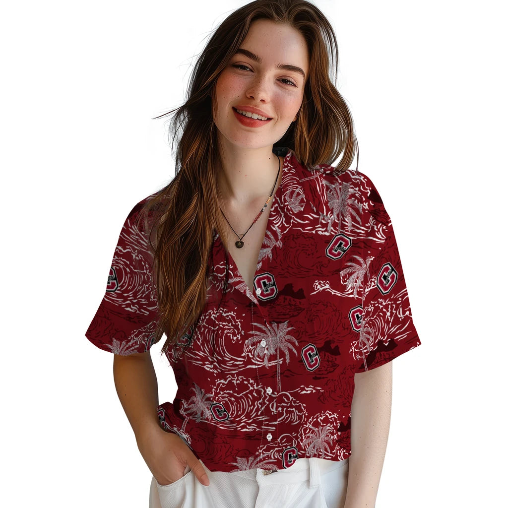Colgate Raiders Hawaiian Shirt - Wave Palm | Hula Hawaiian Shirts