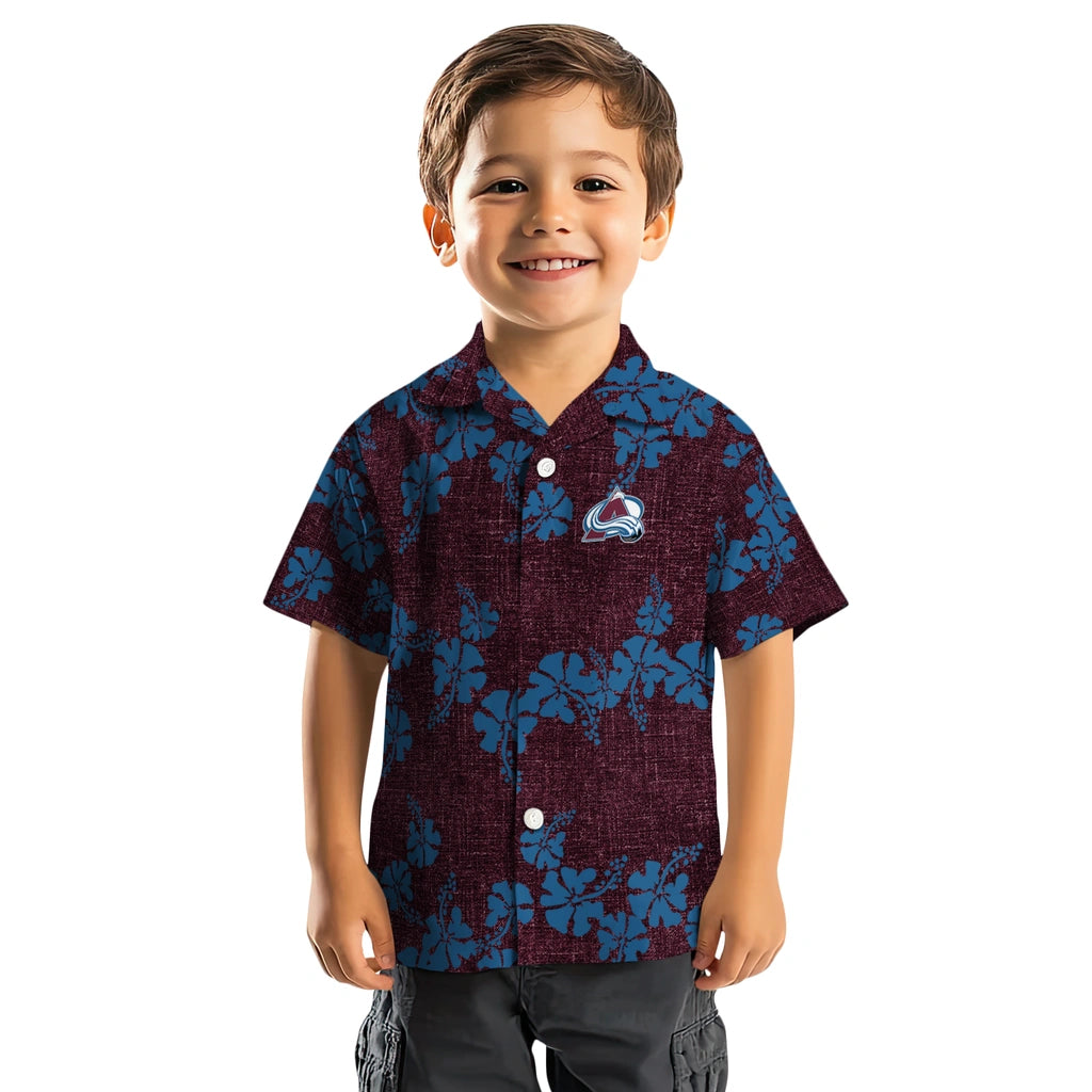 Colorado Avalanche Hawaiian Shirt - 50th State Flower | Hula Hawaiian Shirts