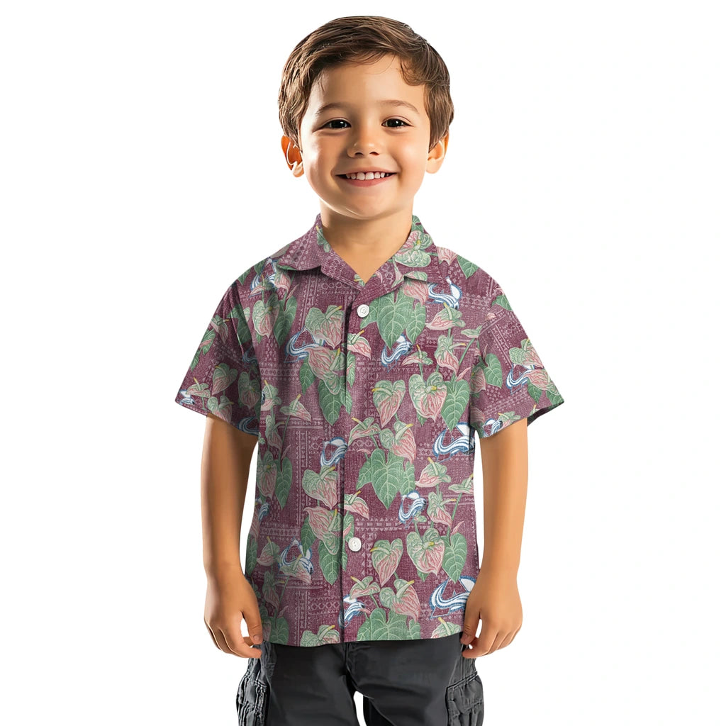 Colorado Avalanche Hawaiian Shirt - Anthurium Overlay | Hula Hawaiian Shirts