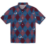 Colorado Avalanche Hawaiian Shirt - Golfing Plaid | Hula Hawaiian Shirts