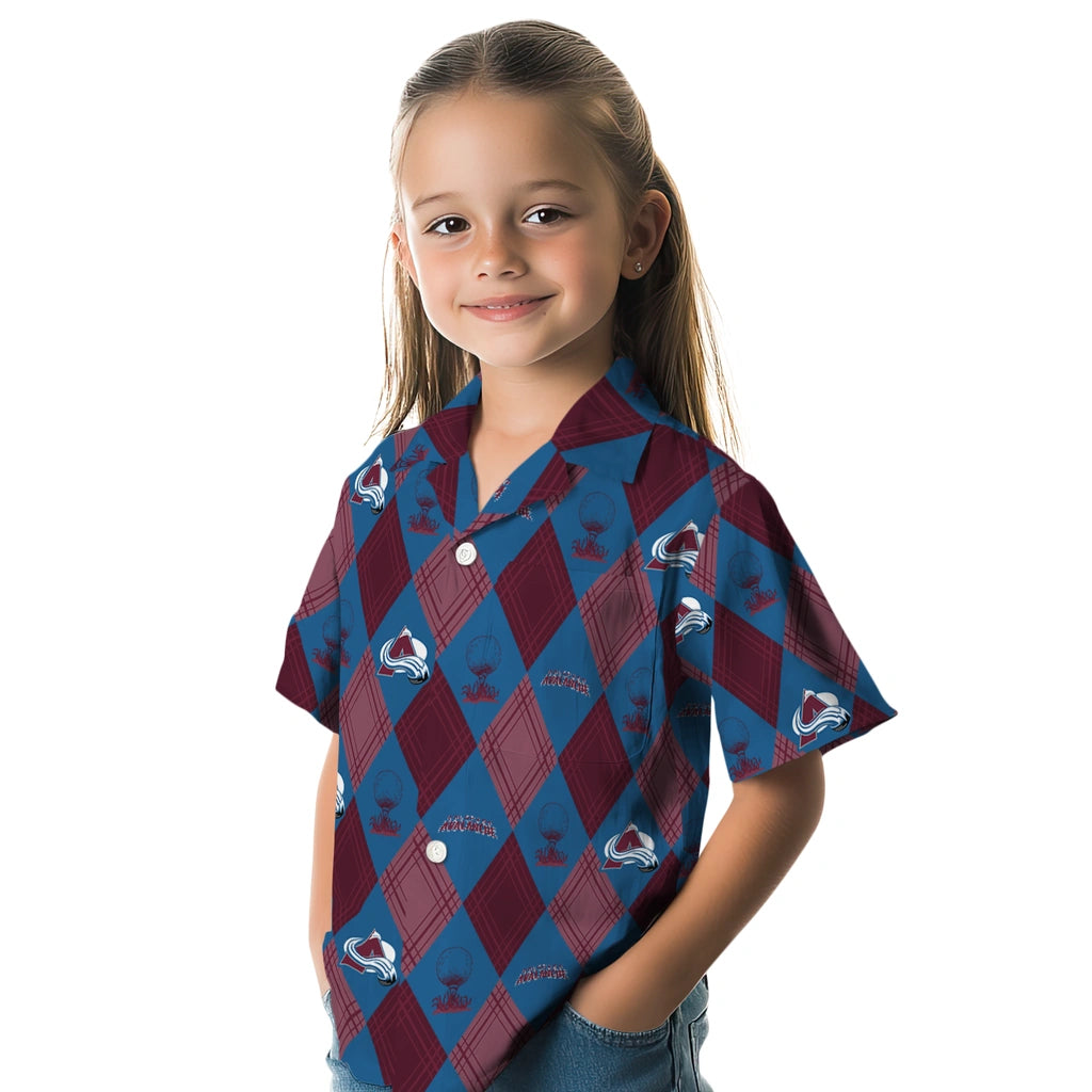 Colorado Avalanche Hawaiian Shirt - Golfing Plaid | Hula Hawaiian Shirts