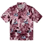Colorado Avalanche Hawaiian Shirt - Hibiscus Arrangement | Hula Hawaiian Shirts