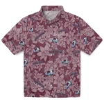 Colorado Avalanche Hawaiian Shirt - Hibiscus Oasis | Hula Hawaiian Shirts