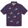 Colorado Avalanche Hawaiian Shirt - Leaf Outline | Hula Hawaiian Shirts