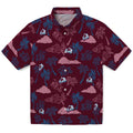 Colorado Avalanche Hawaiian Shirt - Palm And Clouds | Hula Hawaiian Shirts
