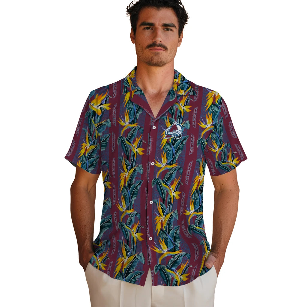 Colorado Avalanche Hawaiian Shirt - Paradise Vines | Hula Hawaiian Shirts