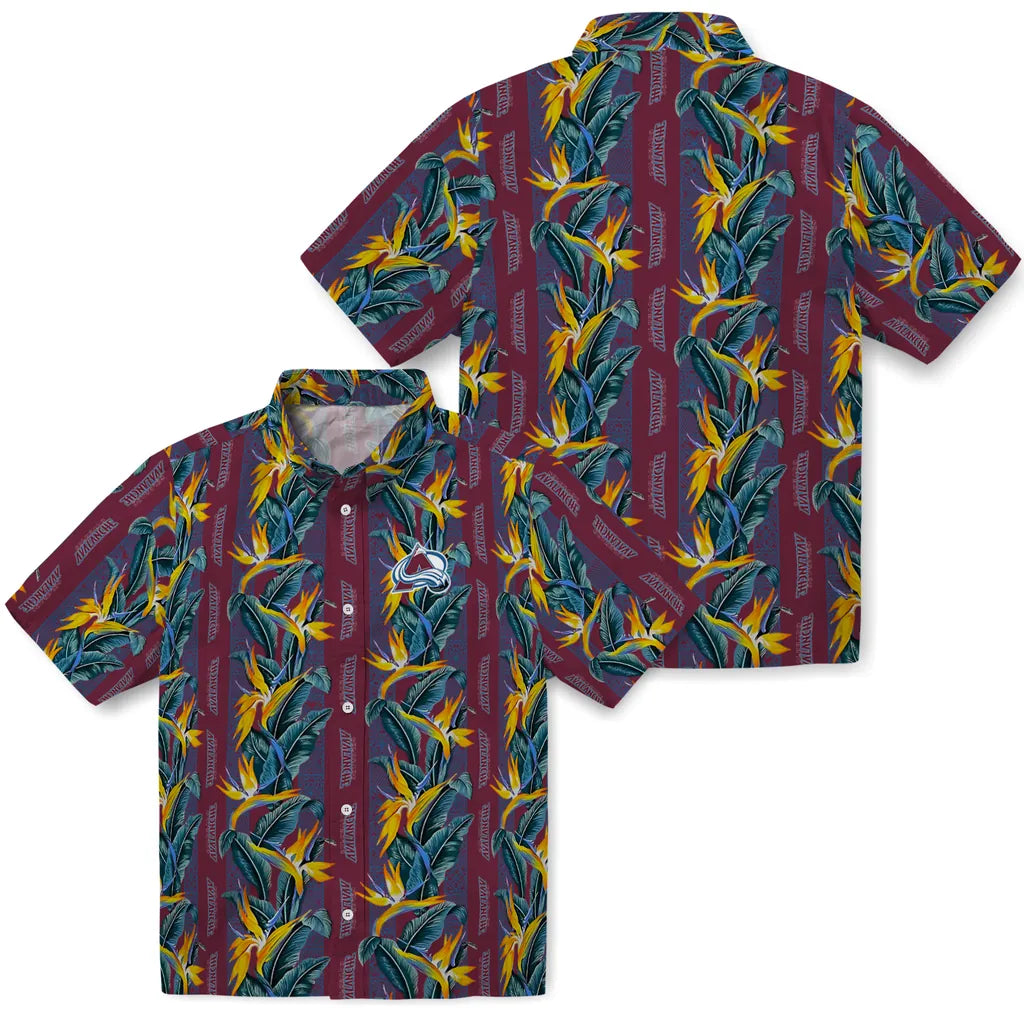 Colorado Avalanche Hawaiian Shirt - Paradise Vines | Hula Hawaiian Shirts