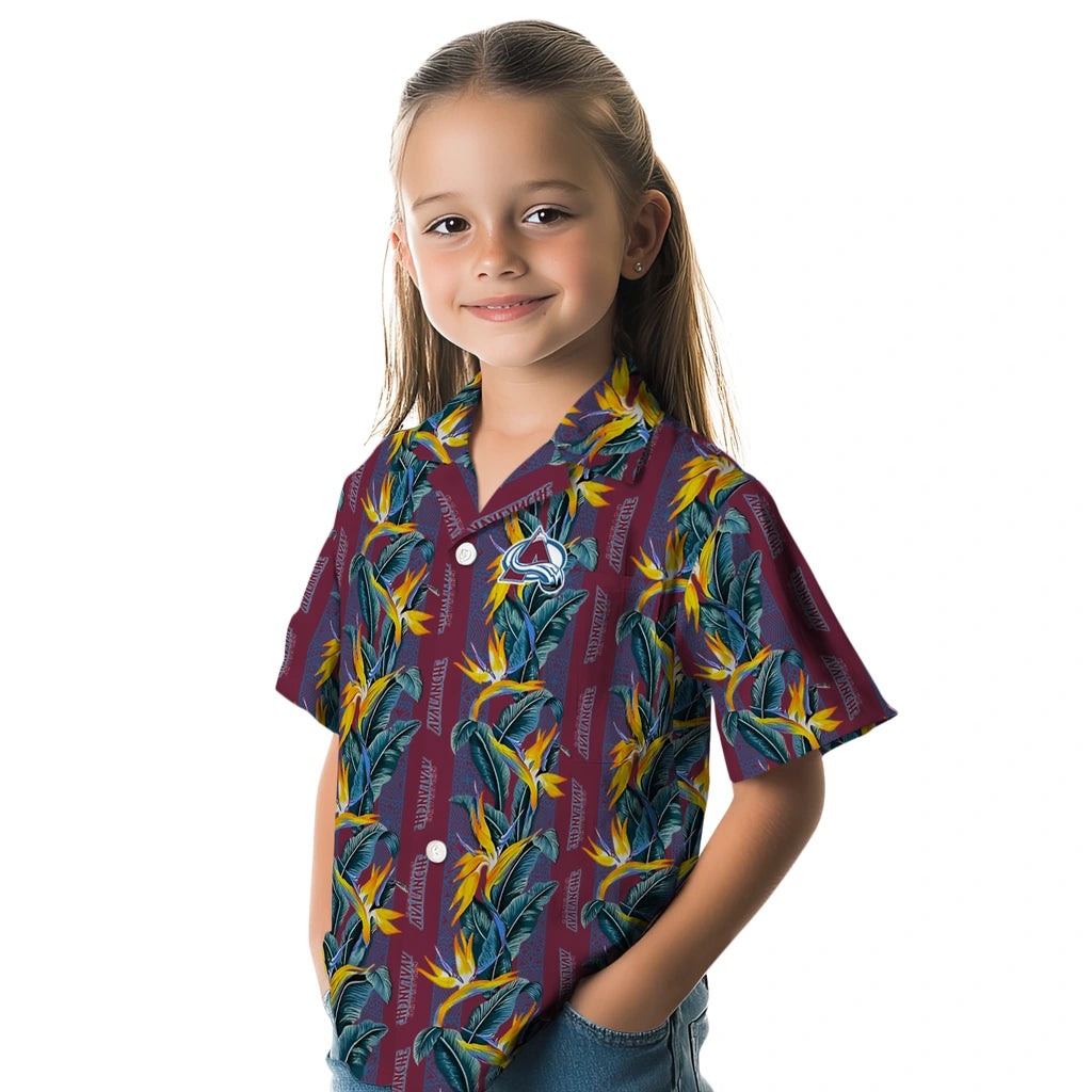 Colorado Avalanche Hawaiian Shirt - Paradise Vines | Hula Hawaiian Shirts