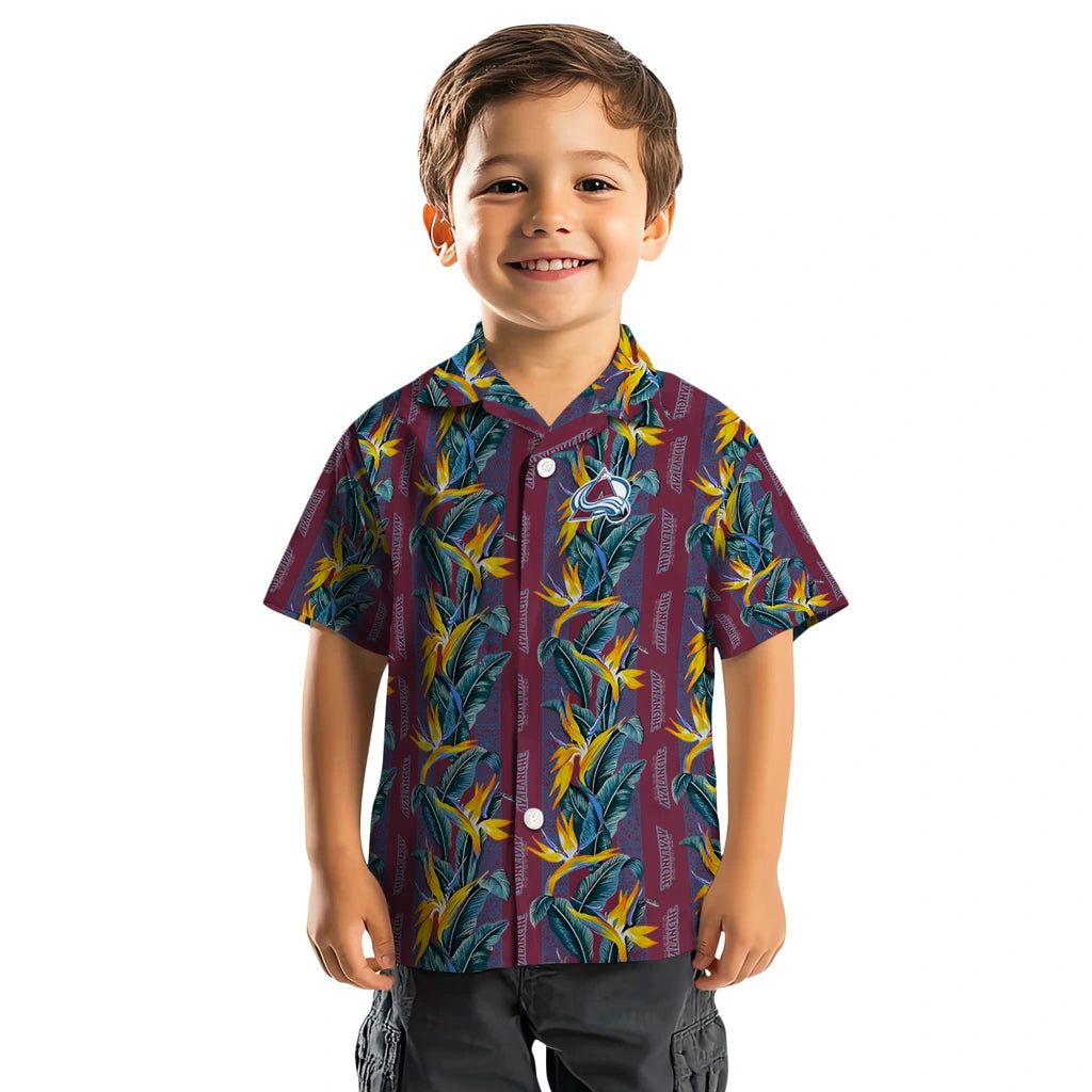 Colorado Avalanche Hawaiian Shirt - Paradise Vines | Hula Hawaiian Shirts