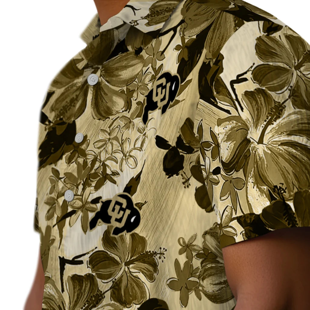 Colorado Buffaloes Hawaiian Shirt - Hibiscus Arrangement | Hula Hawaiian Shirts