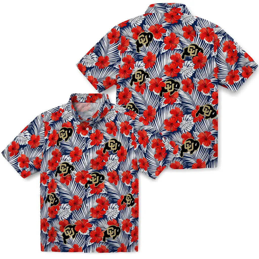 Colorado Buffaloes Hawaiian Shirt - Hibiscus Fiesta | Hula Hawaiian Shirts