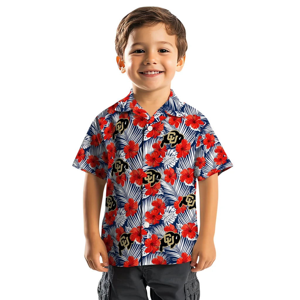 Colorado Buffaloes Hawaiian Shirt - Hibiscus Fiesta | Hula Hawaiian Shirts
