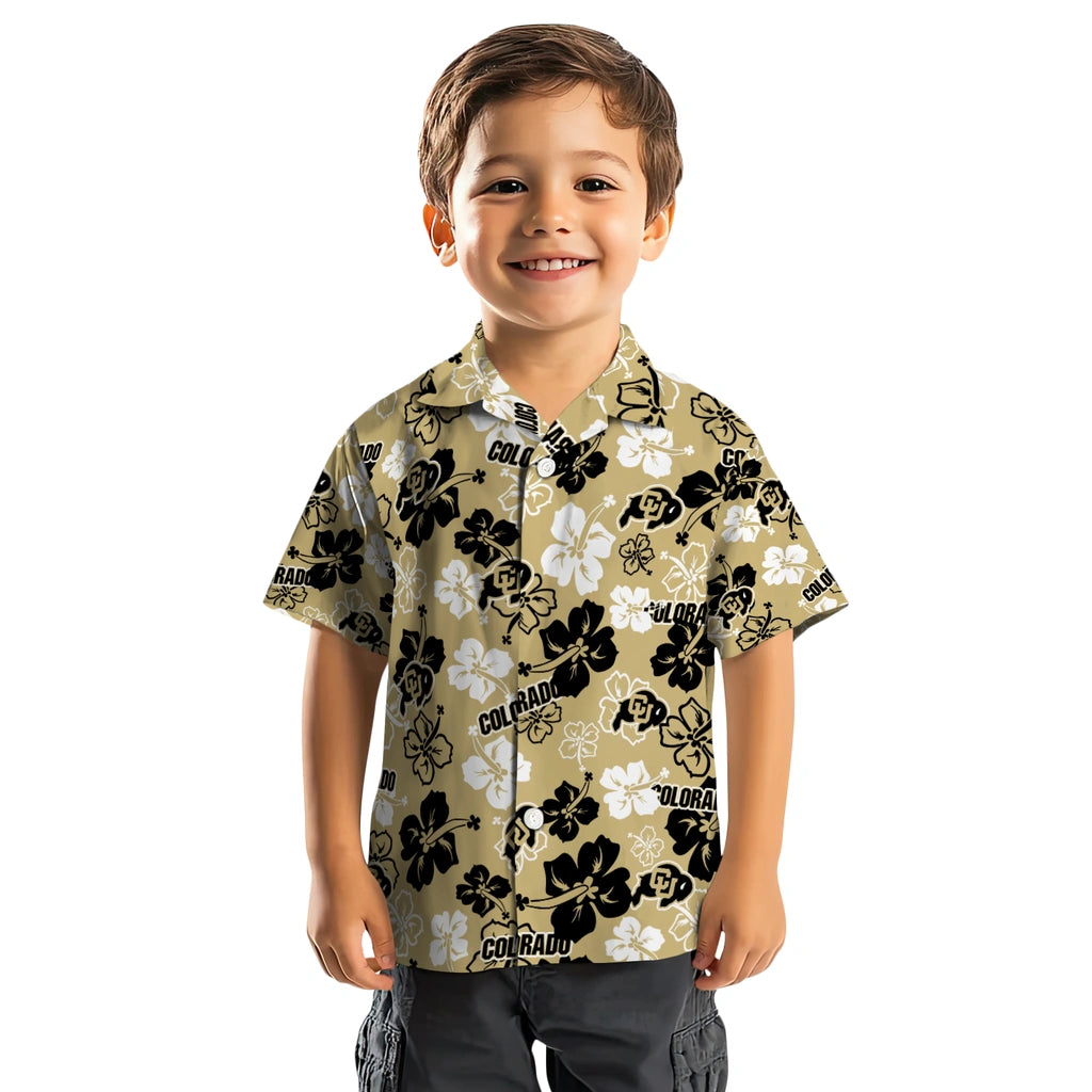 Colorado Buffaloes Hawaiian Shirt - Hibiscus Flower Design | Hula Hawaiian Shirts