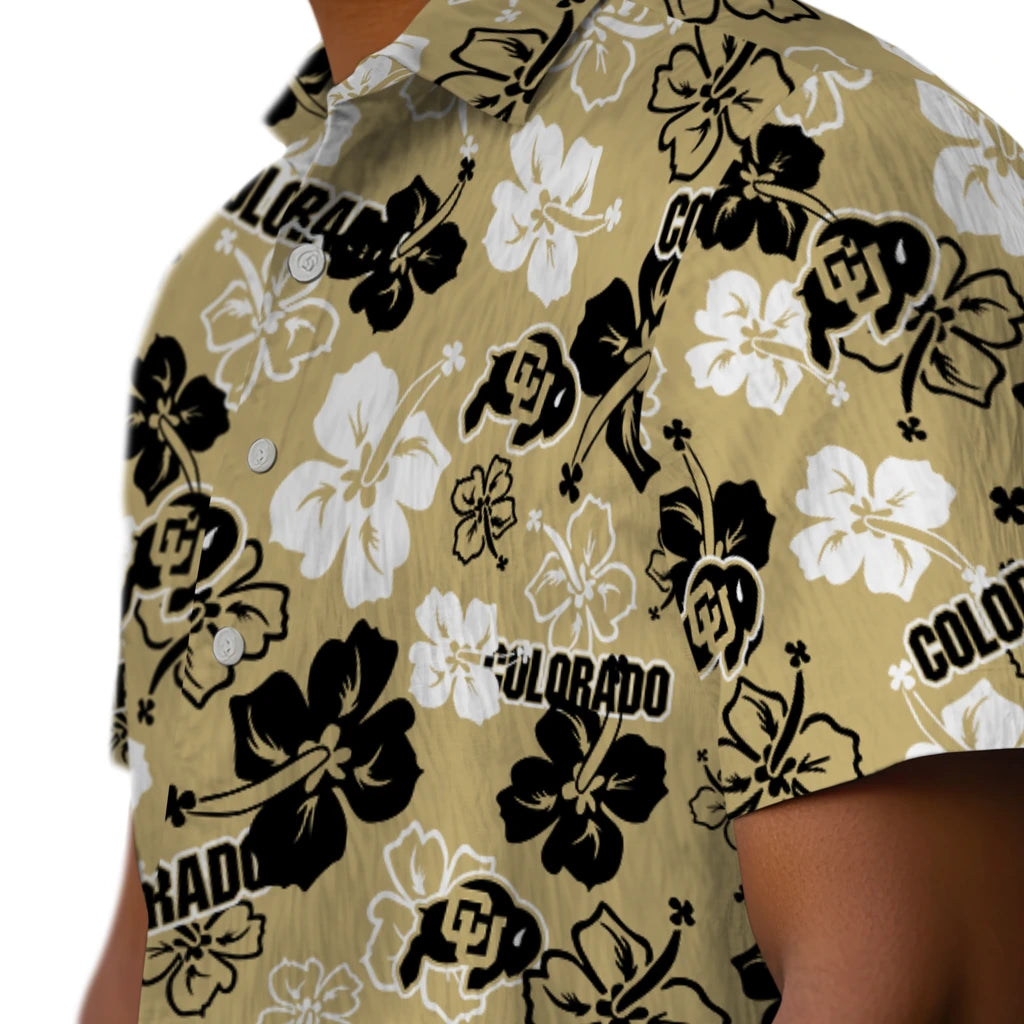 Colorado Buffaloes Hawaiian Shirt - Hibiscus Flower Design | Hula Hawaiian Shirts
