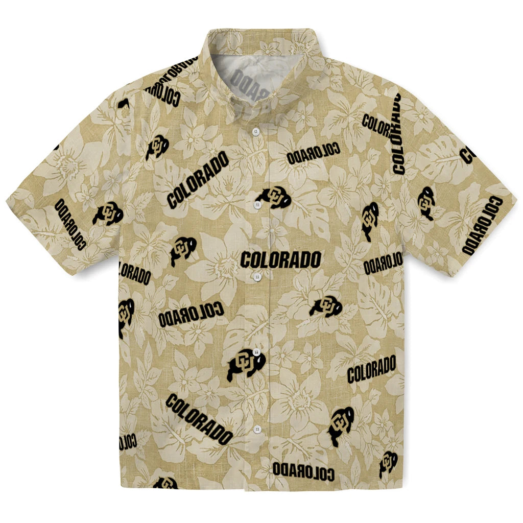 Colorado Buffaloes Hawaiian Shirt - Hibiscus Oasis | Hula Hawaiian Shirts