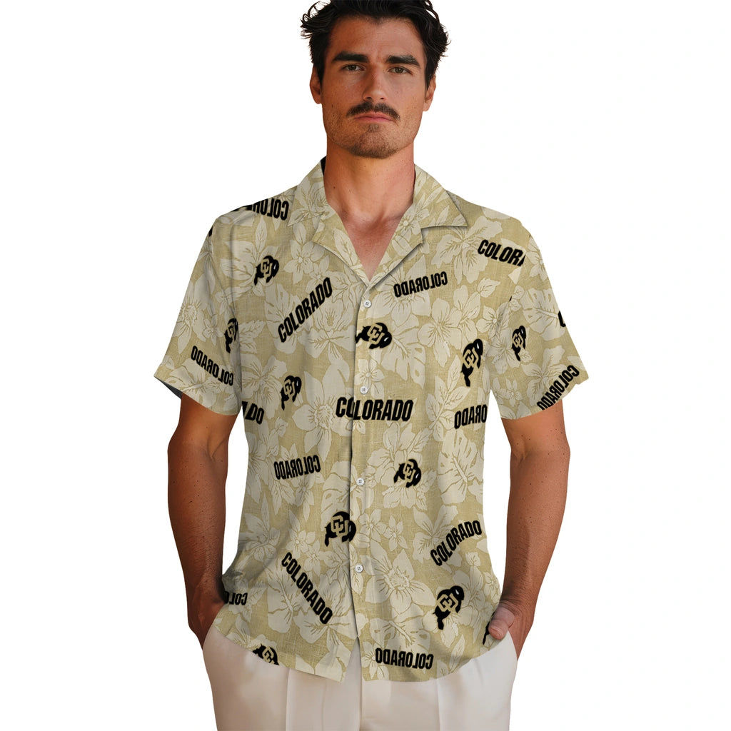 Colorado Buffaloes Hawaiian Shirt - Hibiscus Oasis | Hula Hawaiian Shirts