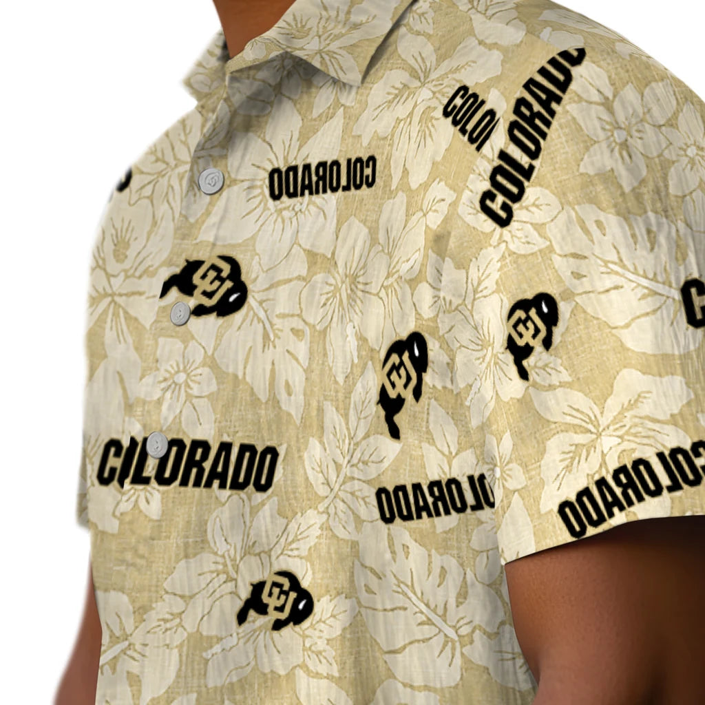 Colorado Buffaloes Hawaiian Shirt - Hibiscus Oasis | Hula Hawaiian Shirts