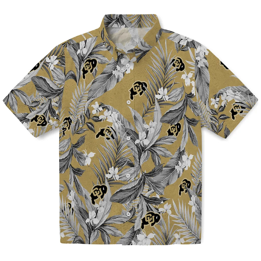 Colorado Buffaloes Hawaiian Shirt - Palm Leaves | Hula Hawaiian Shirts