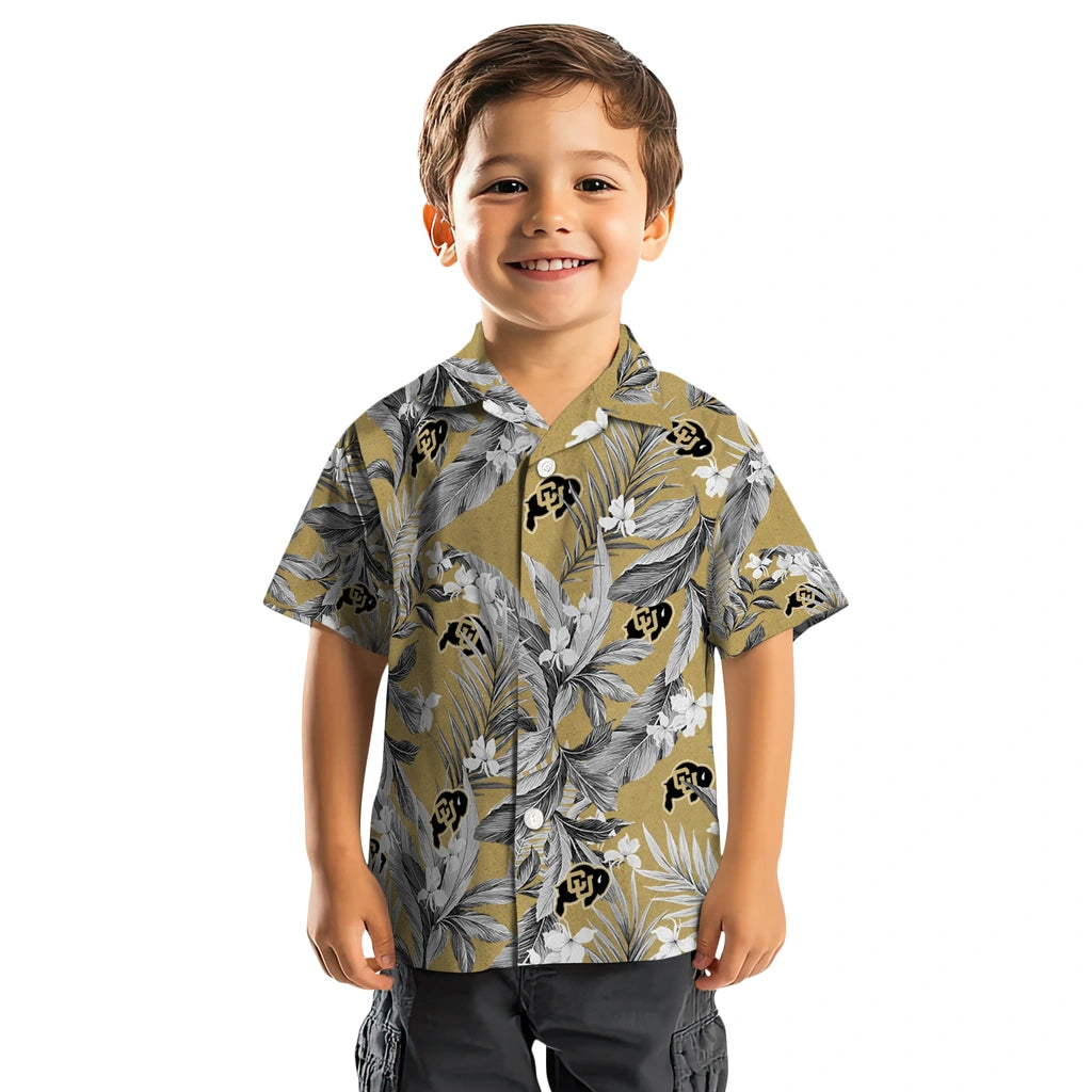 Colorado Buffaloes Hawaiian Shirt - Palm Leaves | Hula Hawaiian Shirts