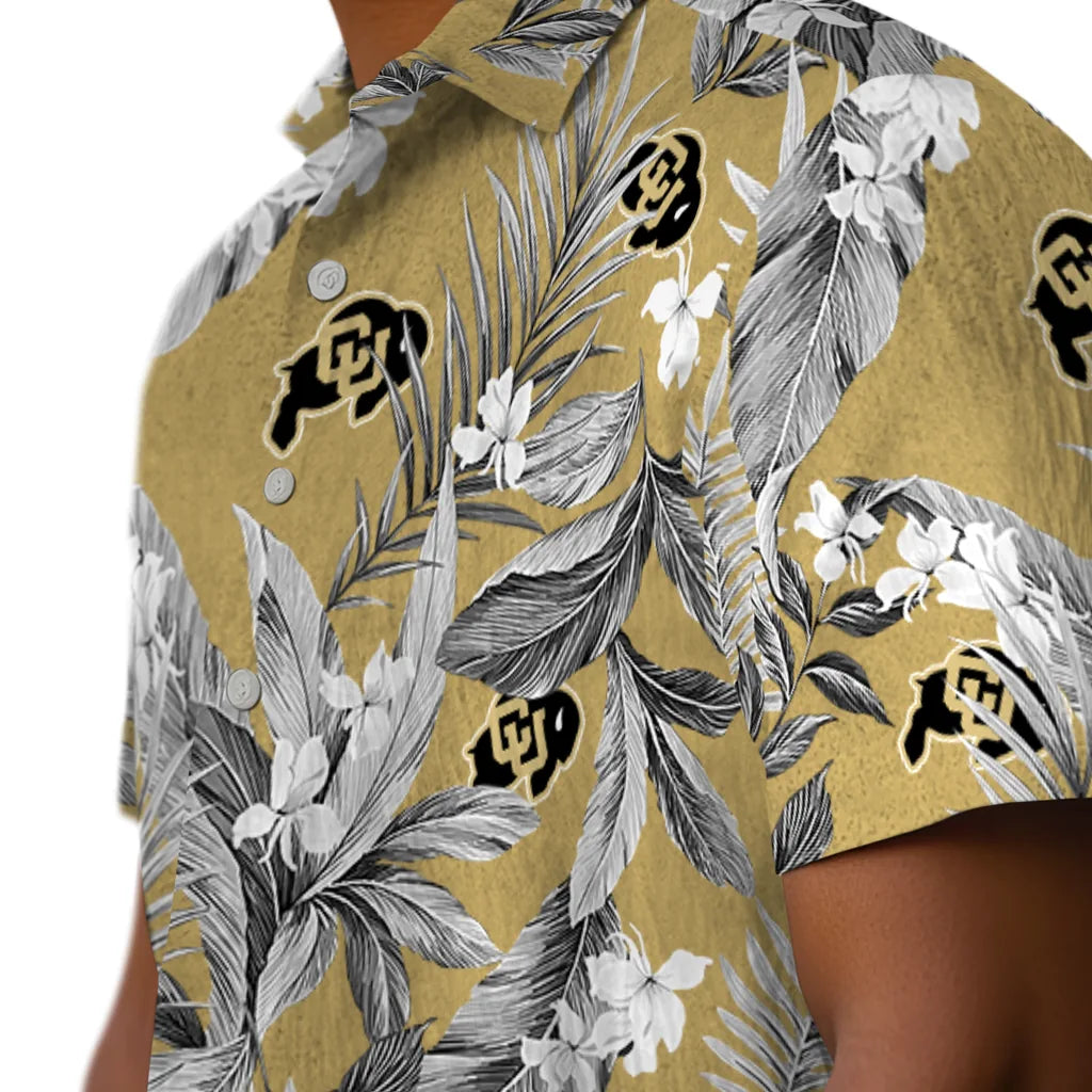Colorado Buffaloes Hawaiian Shirt - Palm Leaves | Hula Hawaiian Shirts