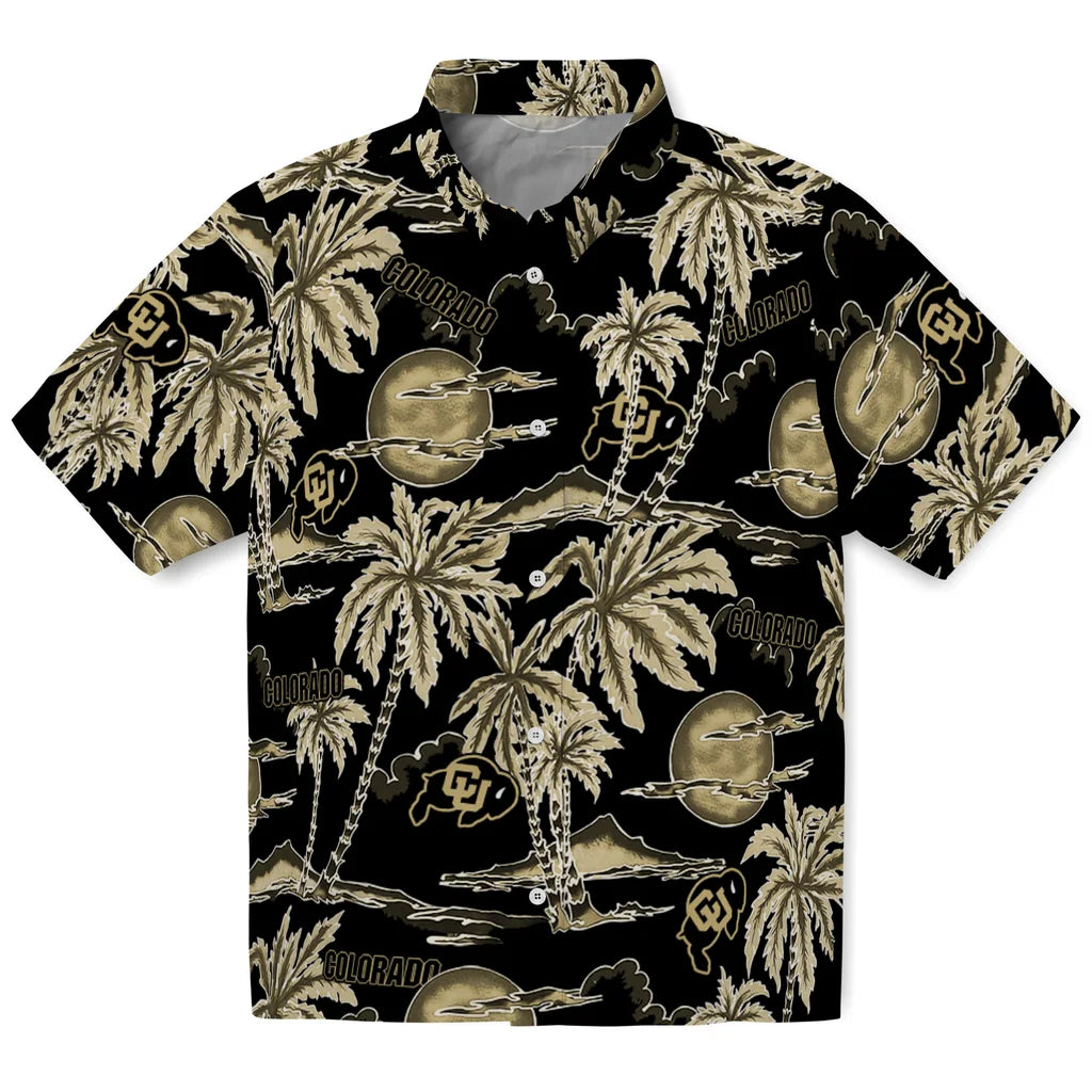 Colorado Buffaloes Hawaiian Shirt - Palm Sunset | Hula Hawaiian Shirts