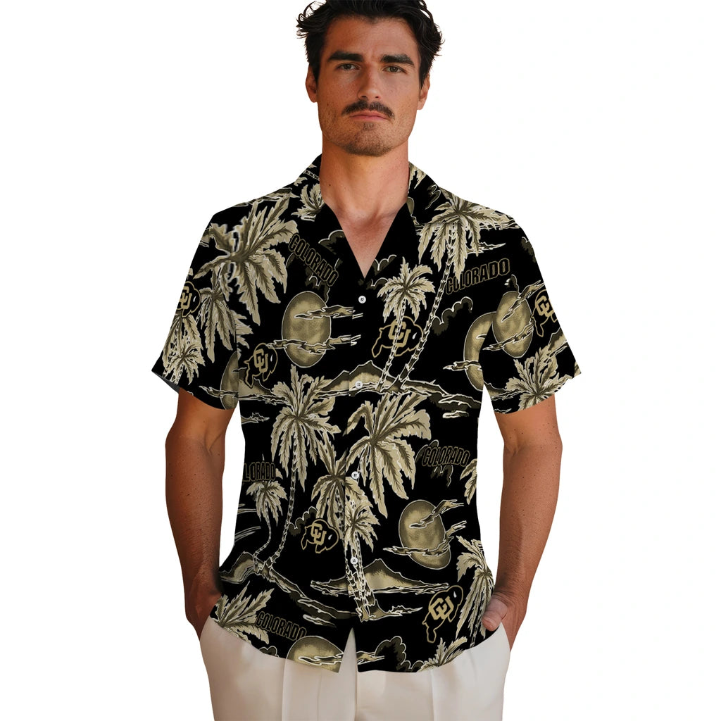 Colorado Buffaloes Hawaiian Shirt - Palm Sunset | Hula Hawaiian Shirts