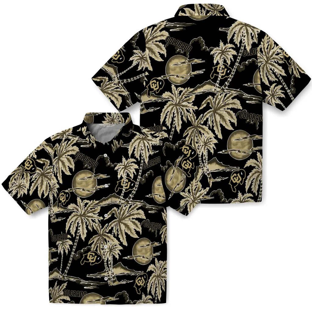 Colorado Buffaloes Hawaiian Shirt - Palm Sunset | Hula Hawaiian Shirts