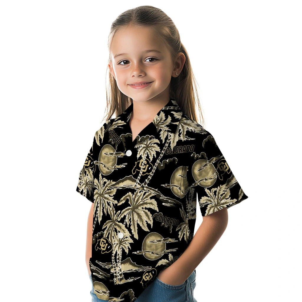 Colorado Buffaloes Hawaiian Shirt - Palm Sunset | Hula Hawaiian Shirts