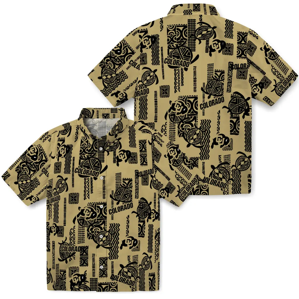 Colorado Buffaloes Hawaiian Shirt - Turtle Lines | Hula Hawaiian Shirts