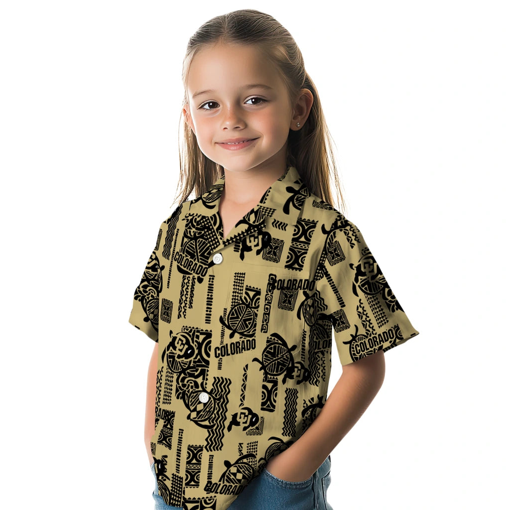 Colorado Buffaloes Hawaiian Shirt - Turtle Lines | Hula Hawaiian Shirts