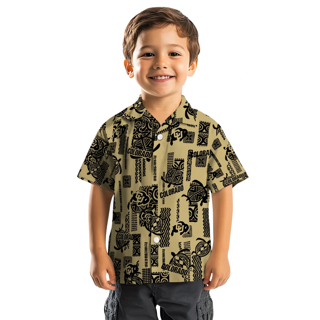 Colorado Buffaloes Hawaiian Shirt - Turtle Lines | Hula Hawaiian Shirts