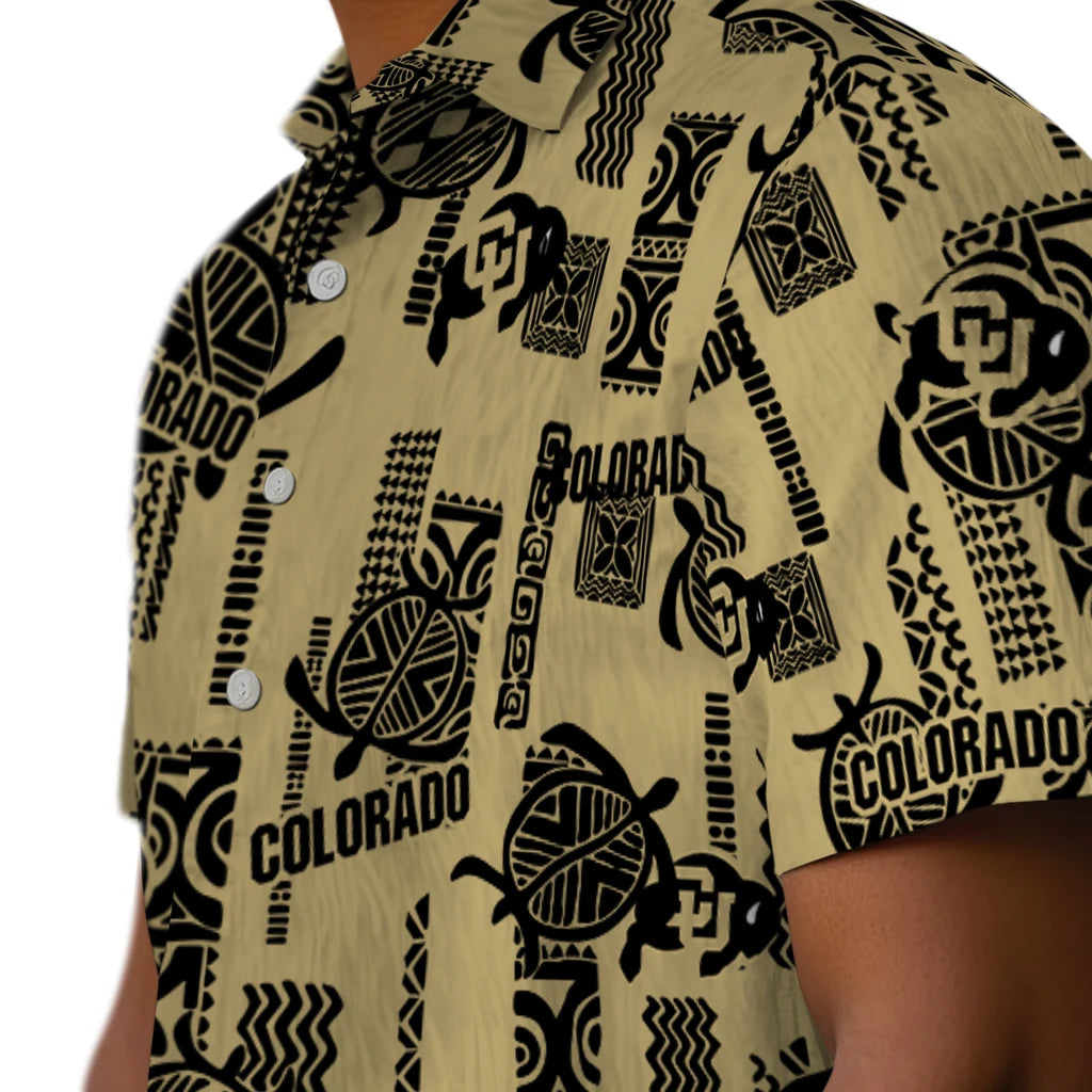 Colorado Buffaloes Hawaiian Shirt - Turtle Lines | Hula Hawaiian Shirts