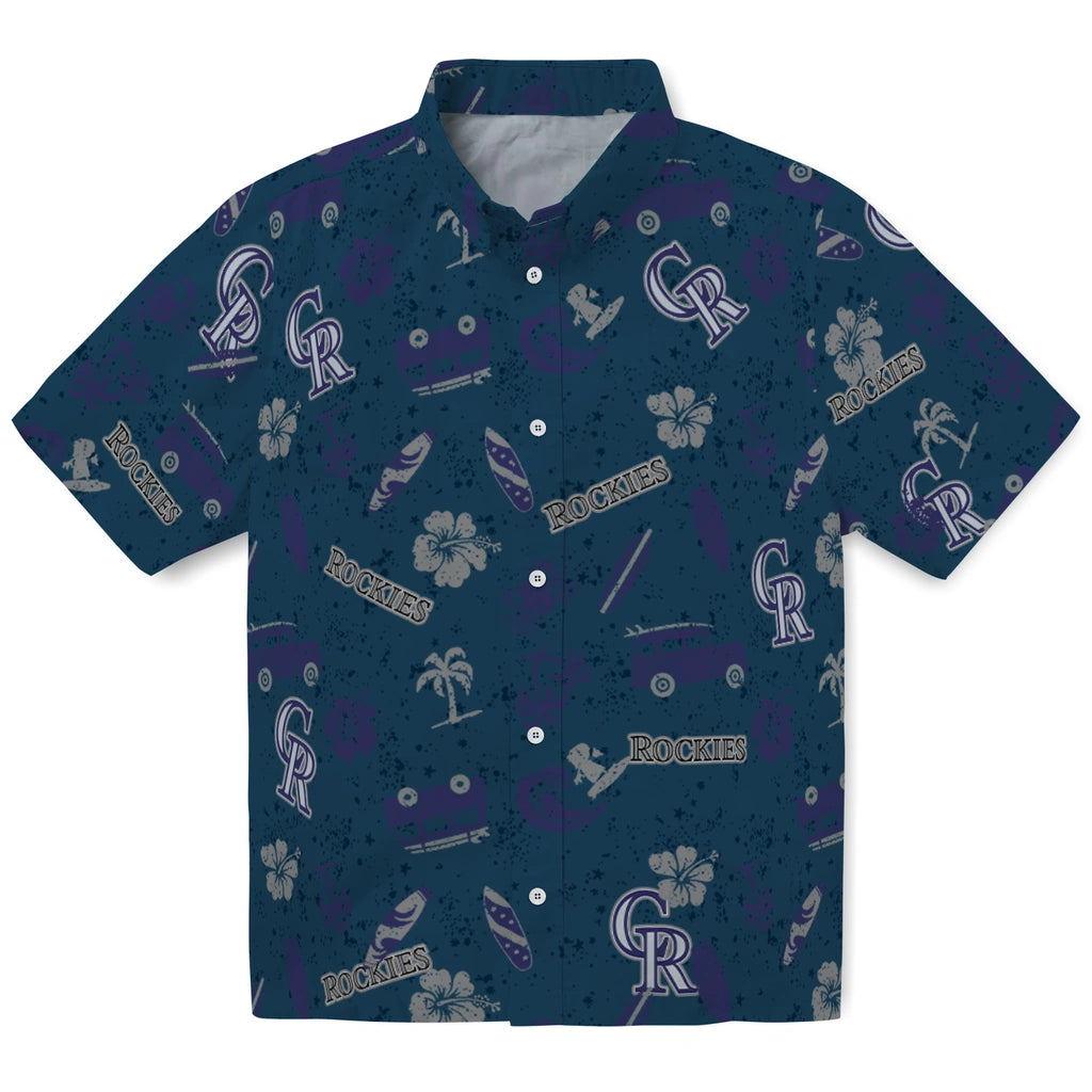 Colorado Rockies Hawaiian Shirt - Beach Vibe | Hula Hawaiian Shirts
