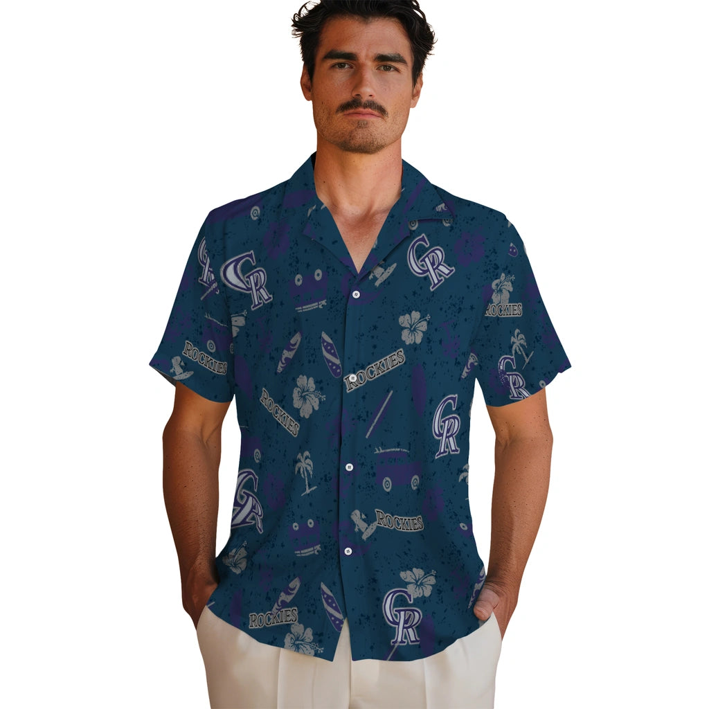Colorado Rockies Hawaiian Shirt - Beach Vibe | Hula Hawaiian Shirts