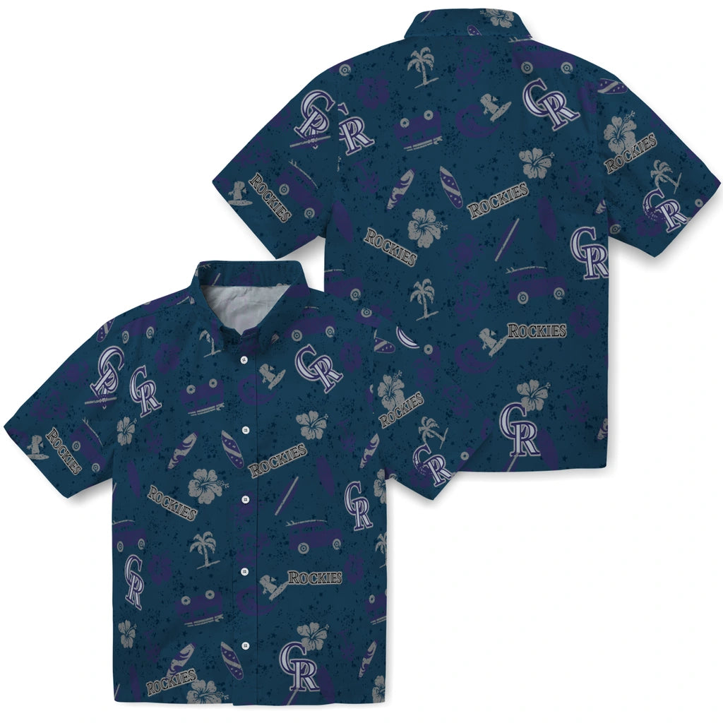 Colorado Rockies Hawaiian Shirt - Beach Vibe | Hula Hawaiian Shirts