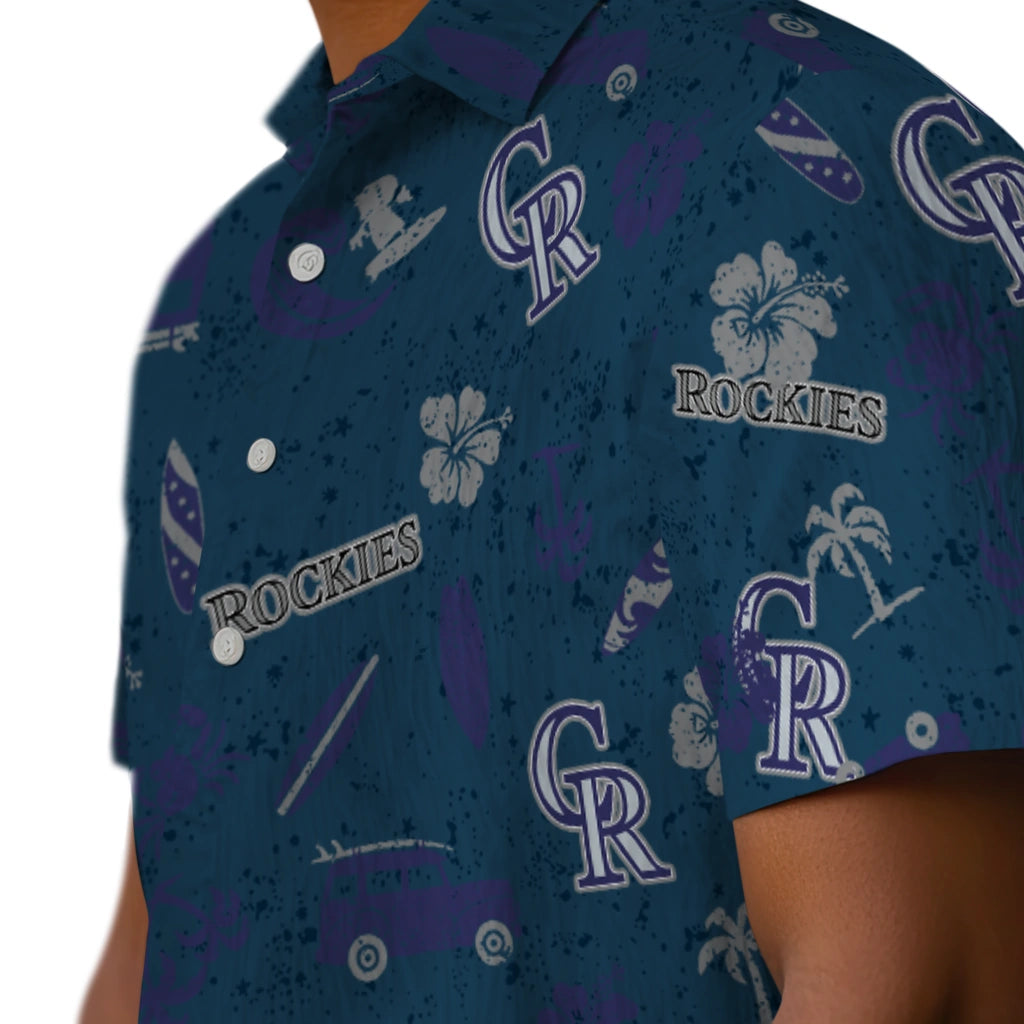 Colorado Rockies Hawaiian Shirt - Beach Vibe | Hula Hawaiian Shirts