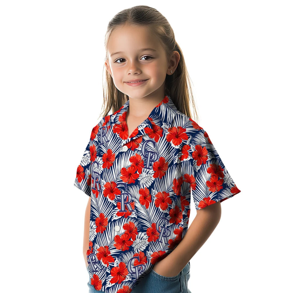 Colorado Rockies Hawaiian Shirt - Hibiscus Fiesta | Hula Hawaiian Shirts