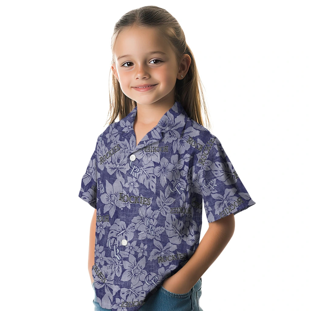 Colorado Rockies Hawaiian Shirt - Hibiscus Oasis | Hula Hawaiian Shirts