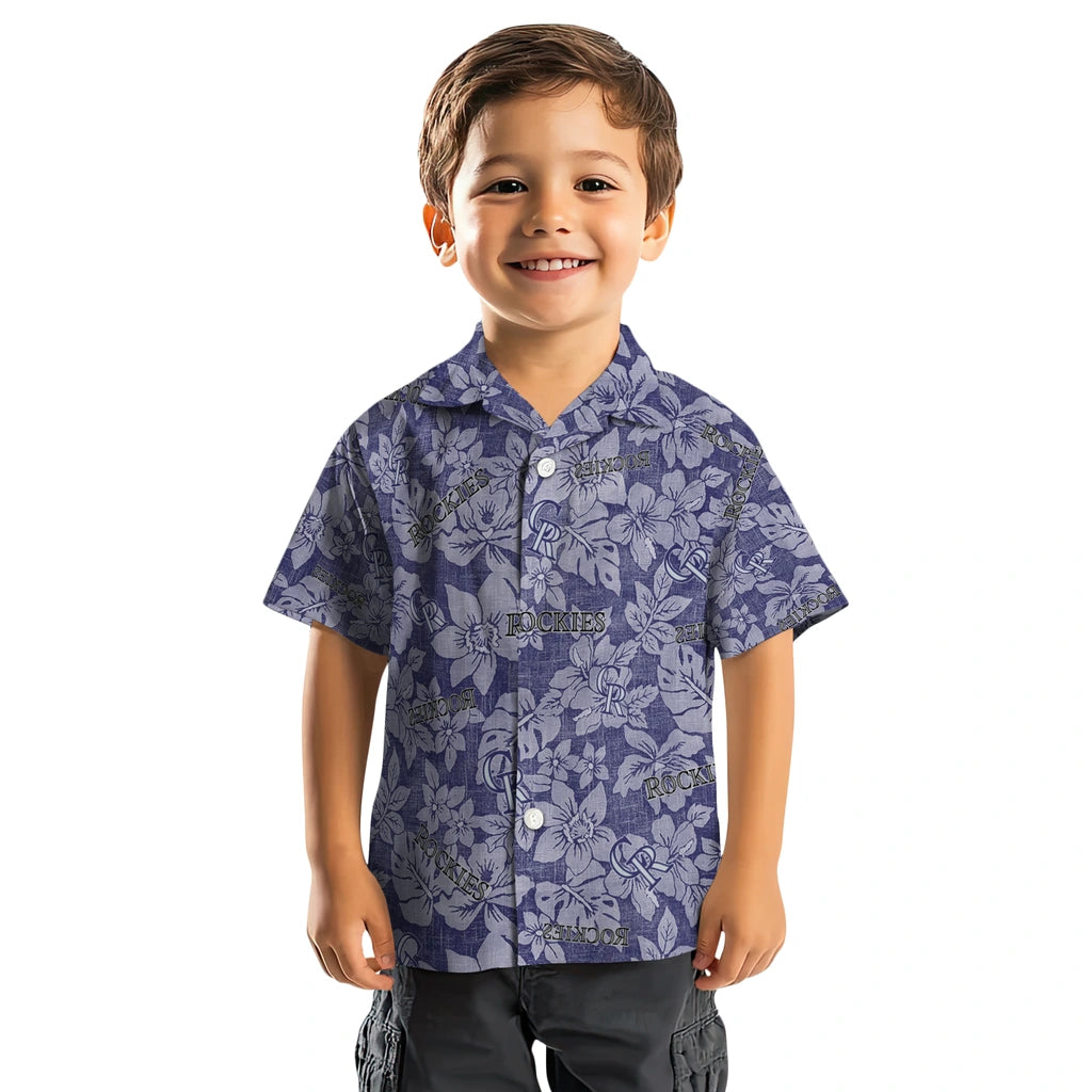 Colorado Rockies Hawaiian Shirt - Hibiscus Oasis | Hula Hawaiian Shirts