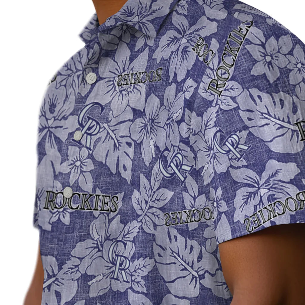 Colorado Rockies Hawaiian Shirt - Hibiscus Oasis | Hula Hawaiian Shirts