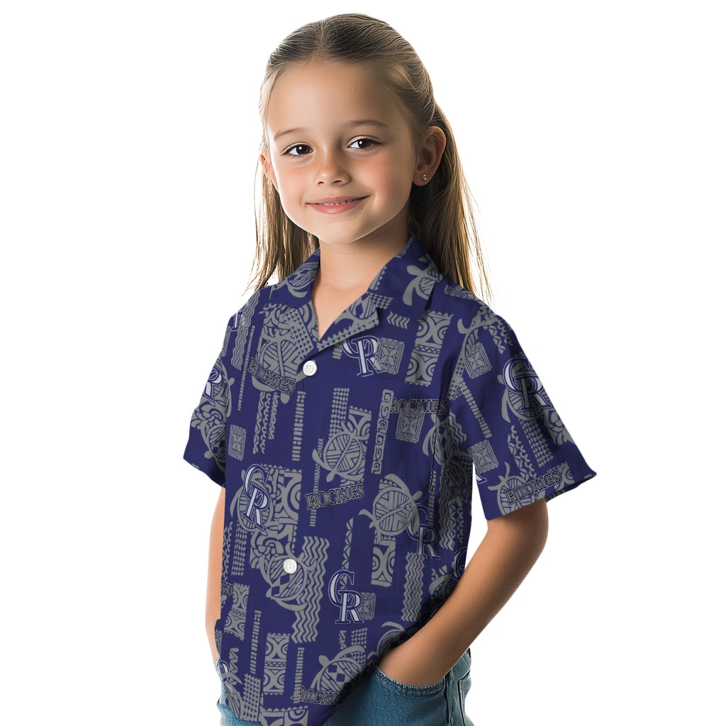 Colorado Rockies Hawaiian Shirt - Turtle Lines | Hula Hawaiian Shirts