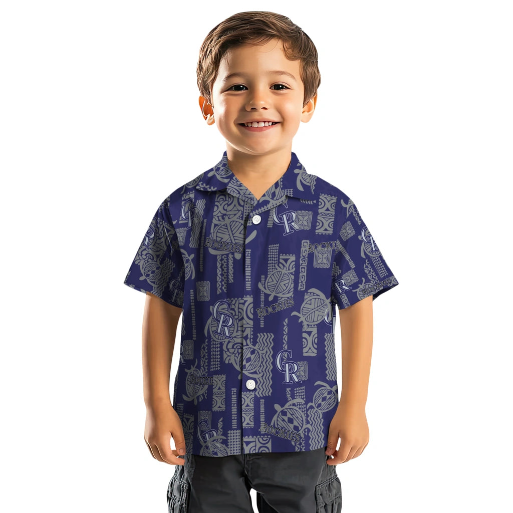Colorado Rockies Hawaiian Shirt - Turtle Lines | Hula Hawaiian Shirts