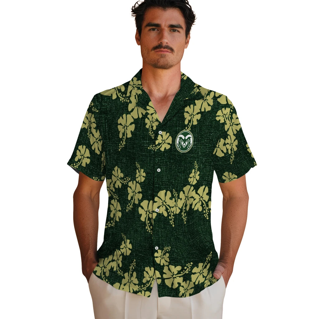Colorado State Rams Hawaiian Shirt - 50th State Flower | Hula Hawaiian Shirts