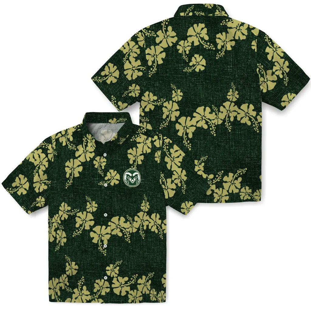Colorado State Rams Hawaiian Shirt - 50th State Flower | Hula Hawaiian Shirts