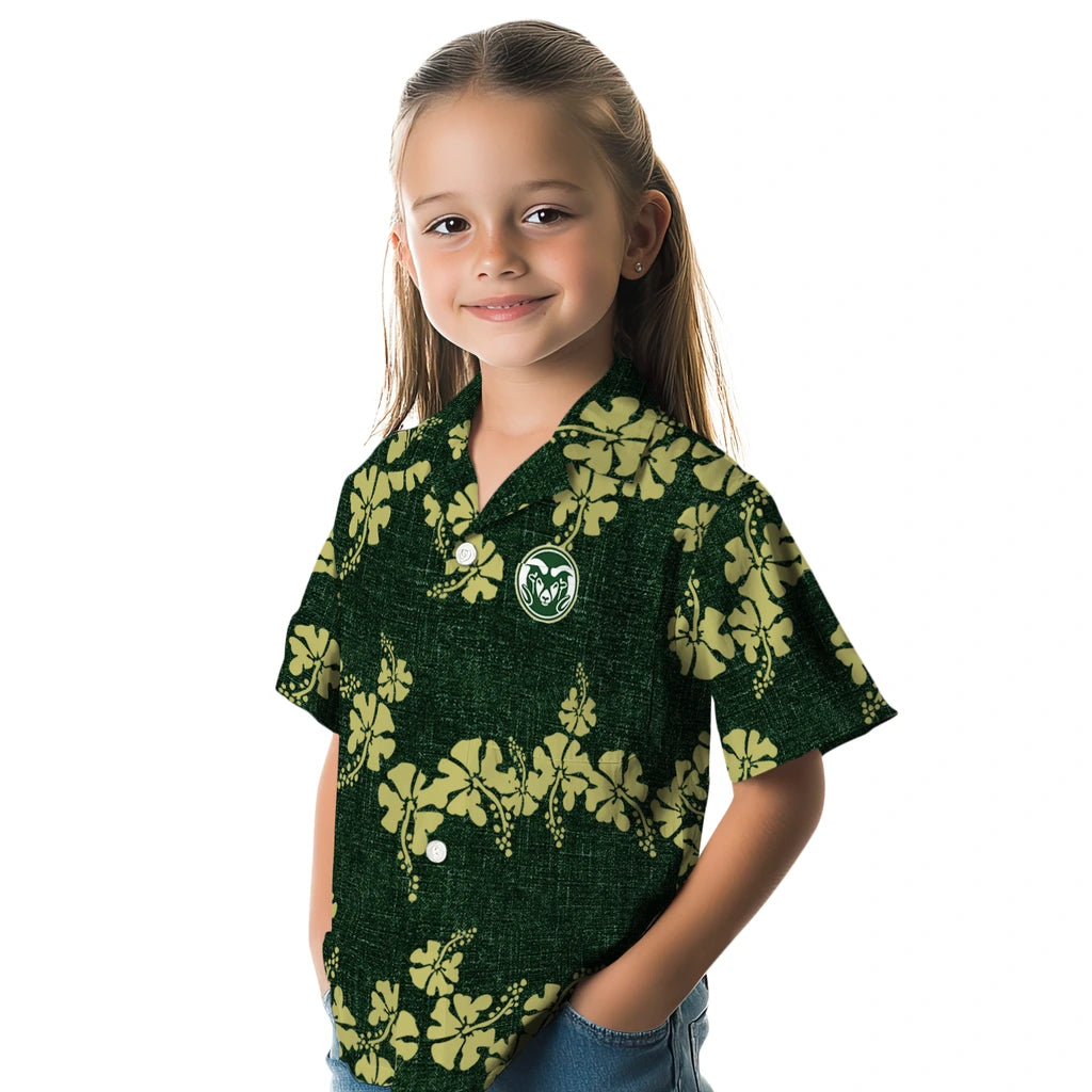Colorado State Rams Hawaiian Shirt - 50th State Flower | Hula Hawaiian Shirts