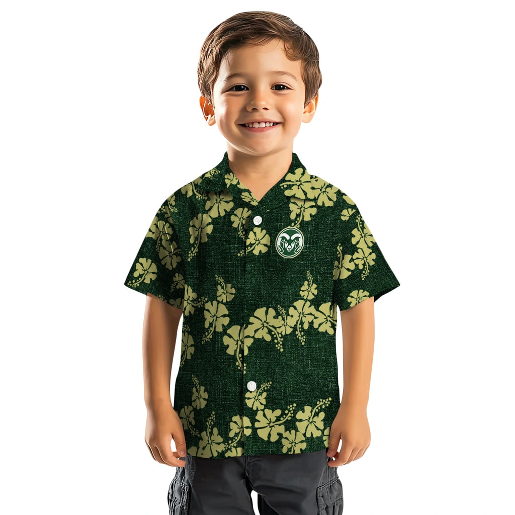Colorado State Rams Hawaiian Shirt - 50th State Flower | Hula Hawaiian Shirts